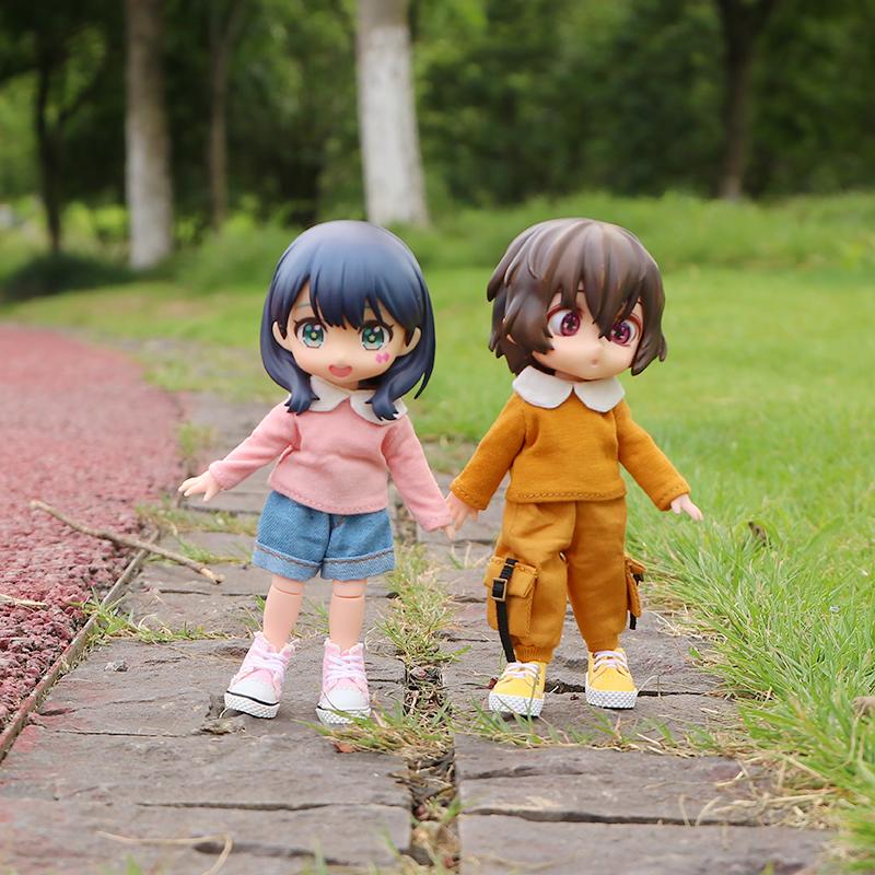 Новая одежда для малышей ob11 Худи рубашка Футболка с длинным рукавом для obitsu11, GSC, молли, 1/12 кукла bjd одежда аксессуары для кукол