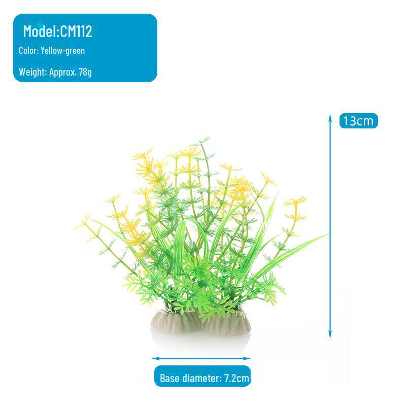 Desktop Aquarium Decoration: CM Series Plastic Water Plants