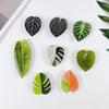 Simulated Tropical Leaf Decoration Acrylic Epoxy Resin Green Leaf Sign DIY Refrigerator Magnet Mobile Phone Airbag Holder Accessories