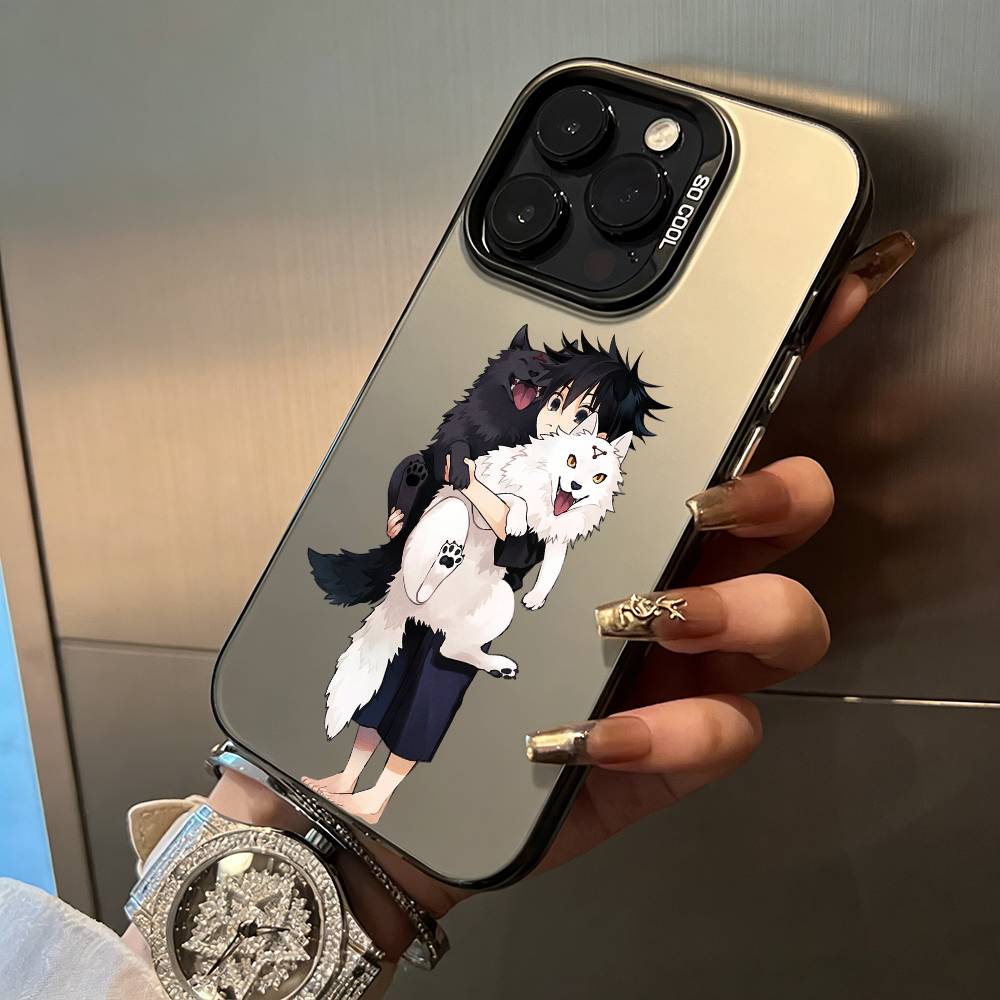 J-Jujutsu K-aisen-opular characters Phone Case For IPhone17 16 11 12 13 14 15 16 Pro Max Plus Cover Colored Silver Funda Bumber