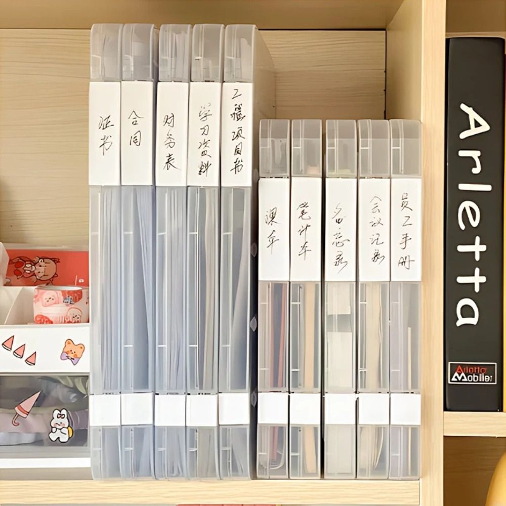 Портативная прозрачная коробка для хранения формата А4, пластиковый держатель для хранения головоломок, офисная бумага для документов