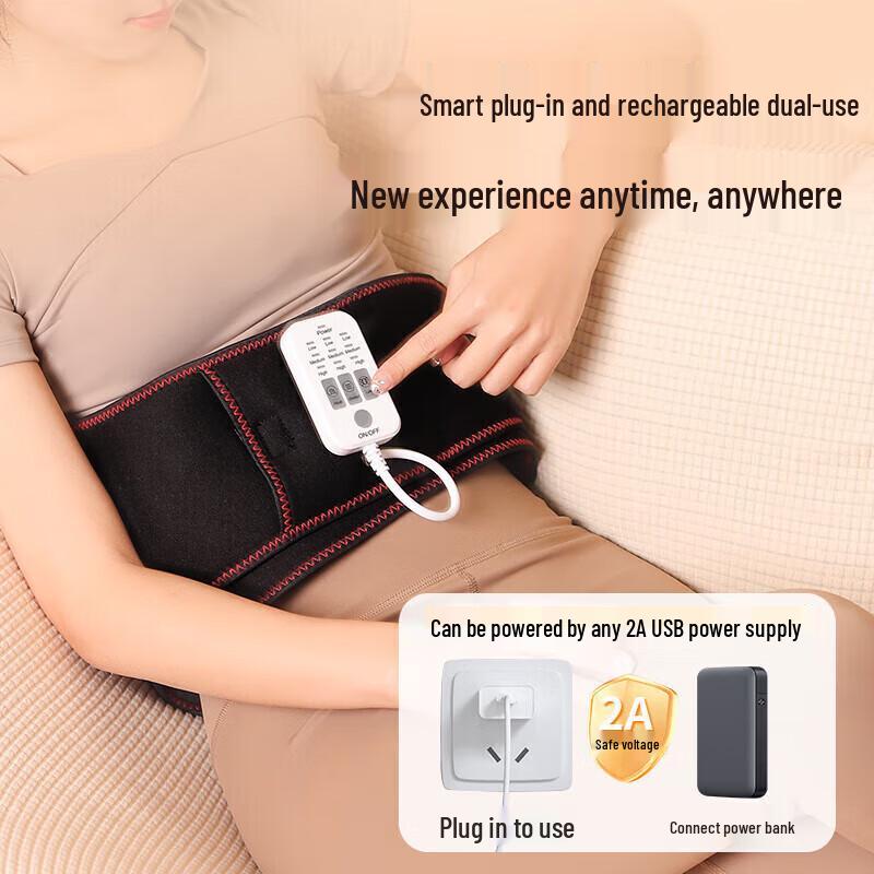 AUX Heated Lumbar Massager Waist Belt CN plug (adapter included)