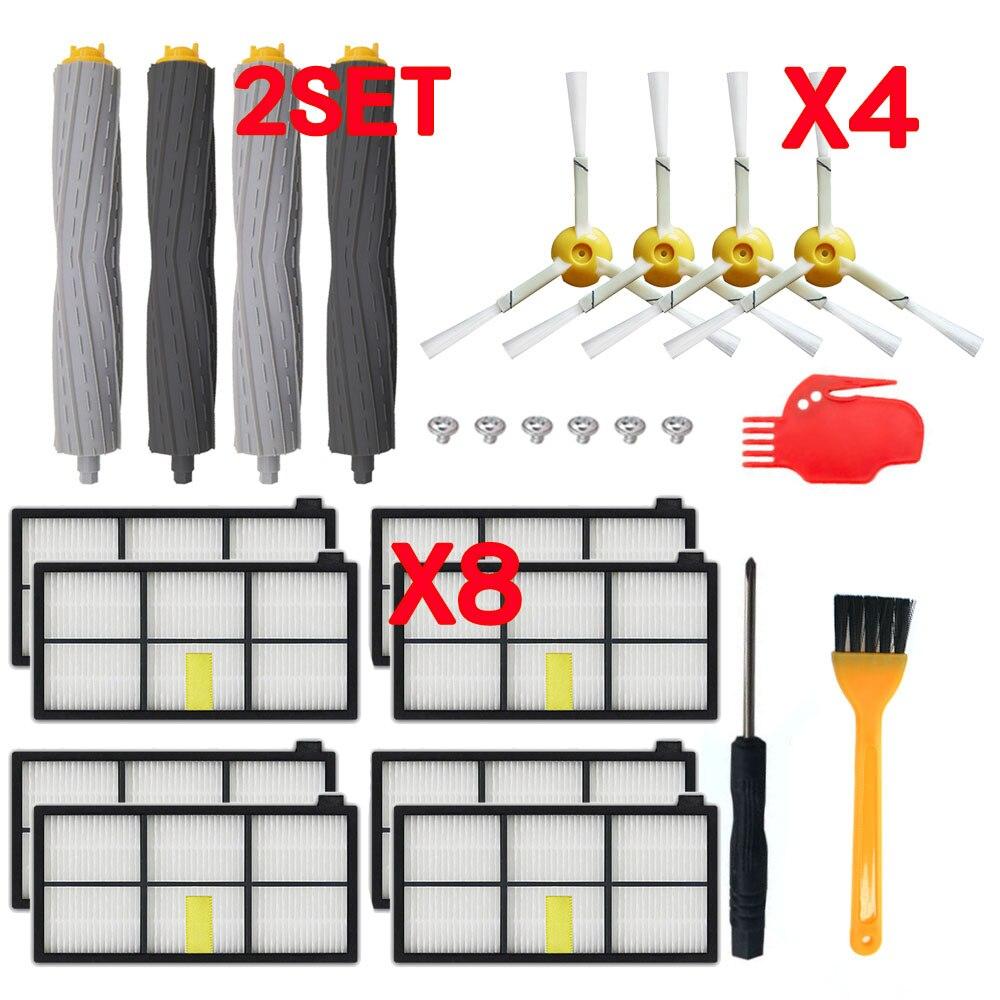 HEPA-фильтры, запасные части, комплект щеток, аксессуары для IRobot Roomba 805, 860, 861, 865, 866, 870, 871, 880, 885, 960, 966, 980 серии