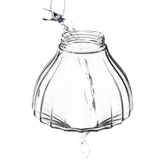 Кормушка для колибри 16 унций, подвесная кормушка для колибри с 5 отверстиями для кормления цветов и жердочкой для декора сада снаружи