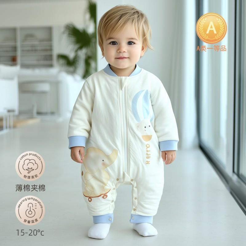 Baby Sleep Sack Winter Fall 50GSM Cotton Wearable Blanket A Infant Zip Bag