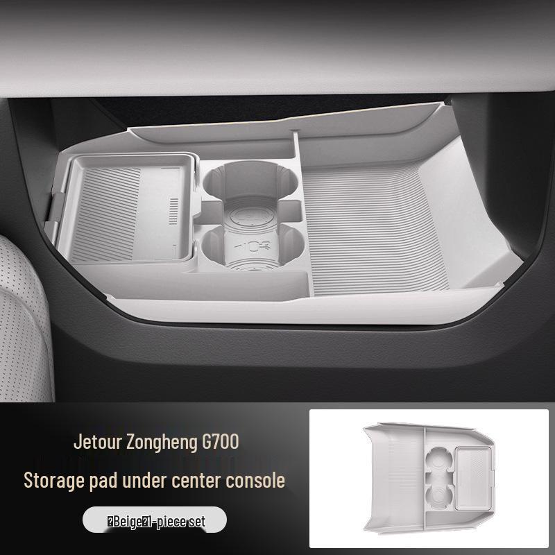 Jetour Zongheng G700 Center Console Organizer: Silicone Storage Box & Glasses Case for 25 Models