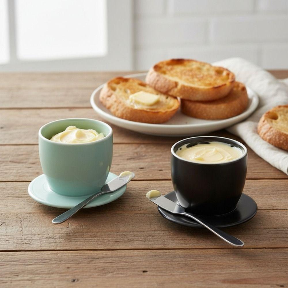 Герметичный французский горшок для масла Керамический хранитель масла Простой контейнер для хранения масла Сыр