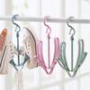 Креативная ветрозащитная обувница, двойные крючки, органайзер для сушки на балконе, многофункциональная вешалка для хранения одежды, прочная, экономящая место