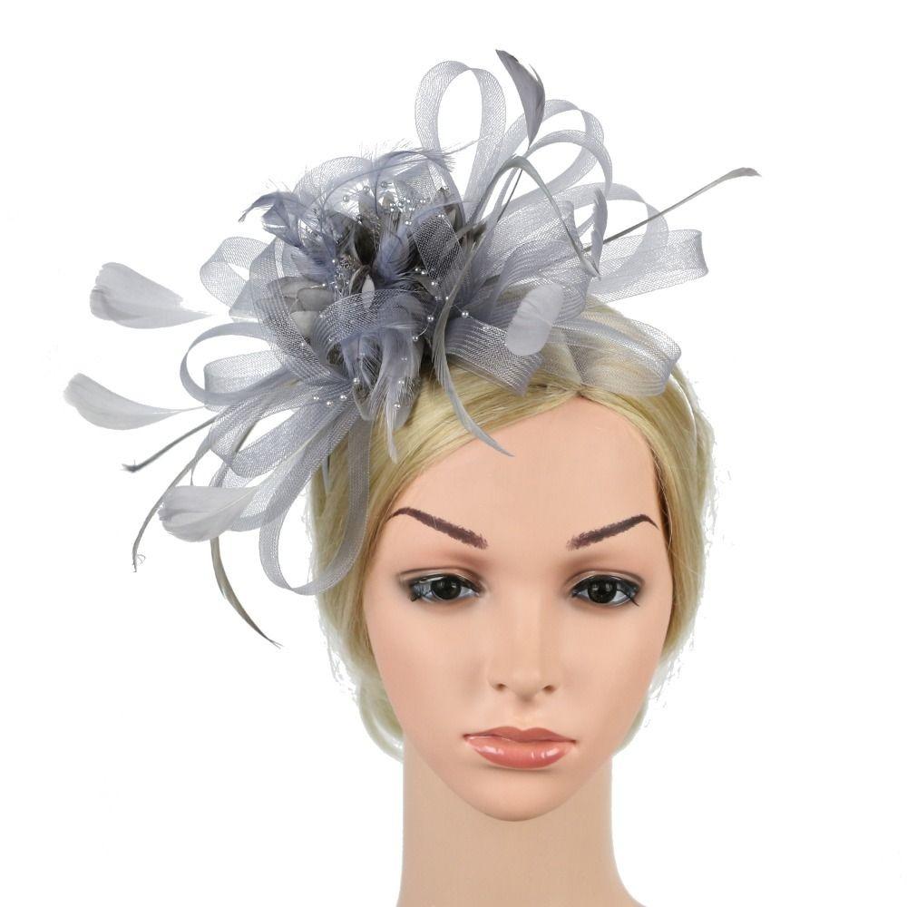 Headwear Banquet Wedding Hair Accessories Bride's Headdress Feathers Hat Hair Clip Fascinators Hat