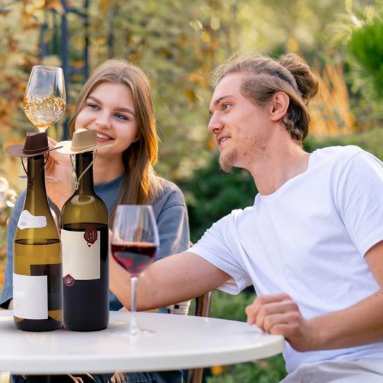 Винные пробки в виде ковбойской шляпы, силиконовые пробки для бутылок, герметичные, многоразовые, подходят для стандартных бутылок шампанского