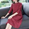 Embroidery Dress Spring and Autumn Women's Loose Plus Size Fashion Temperament A-line Dress
