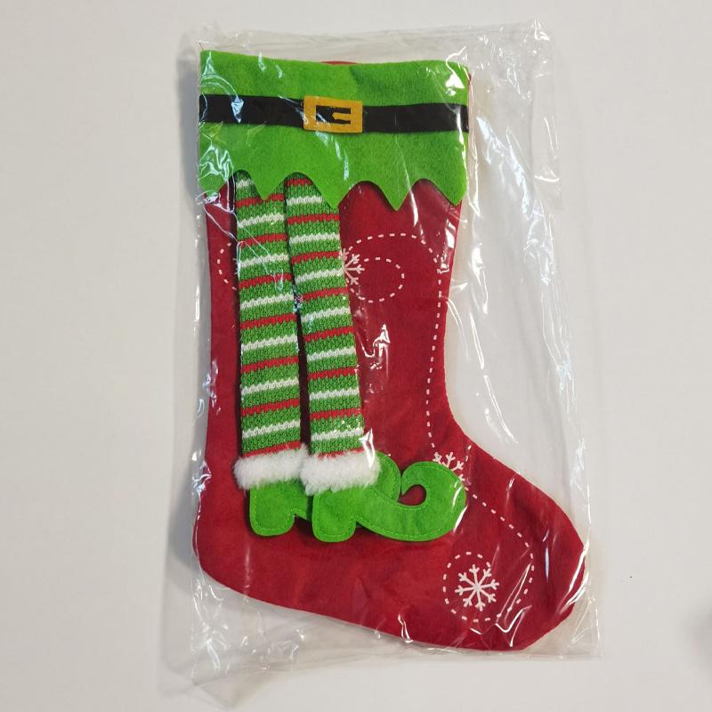 1 шт. Украшения для камина, мешок конфет, рождественская елка, носок, Санта, рождественский чулок