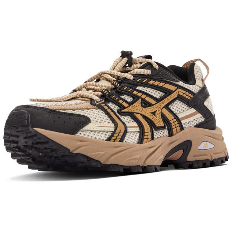 Mizuno FIYI TL Нескользящие Износостойкие Низкие Кроссовки для трейлраннинга Унисекс Бежевые Черные Кроссовки D1GH240906