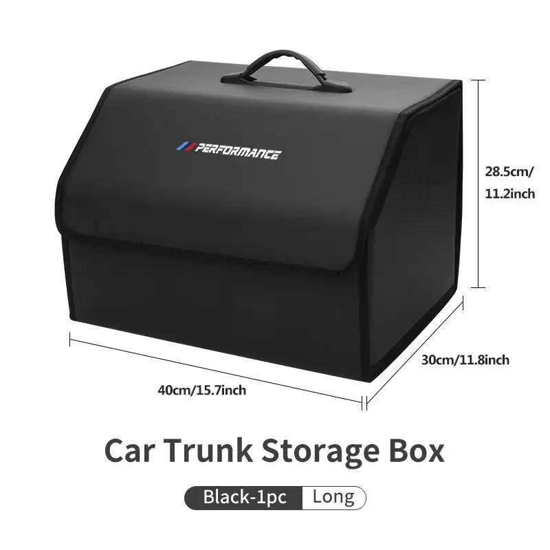 XJBN1 Car Sticker New For BMW Car Trunk Organizer Box Tailbox Stowing Tidying Storage Bag Accessories For BMW E70 E91 E30 G30 E53 M3 M