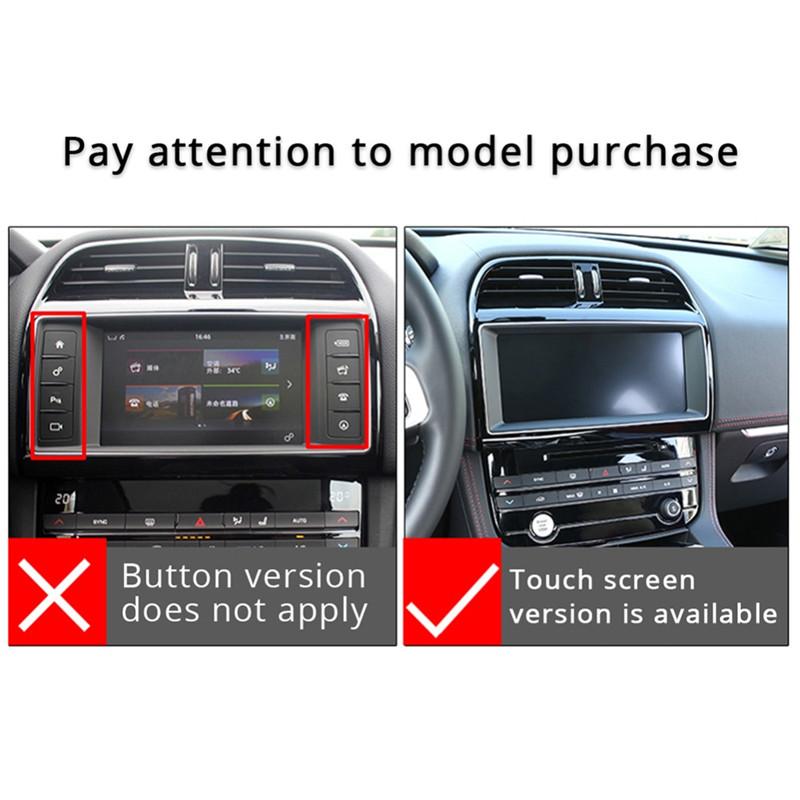 ABS салон автомобиля навигационный экран рамка отделка подходит для Jaguar XE XEL F-Pace f Pace X761 2018 Авто