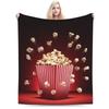 Popcorn  Merch Blanket Lightweight Warm Cooking Working Grilling Baking Crafting Throw Blankets for Sofa Throws And Blankets