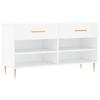 VidaXL Shoe Bench, Shoe Cabinet with 4 Shelves and Legs, Shoe Rack with 2 Drawers Living Room, Modern, 829724