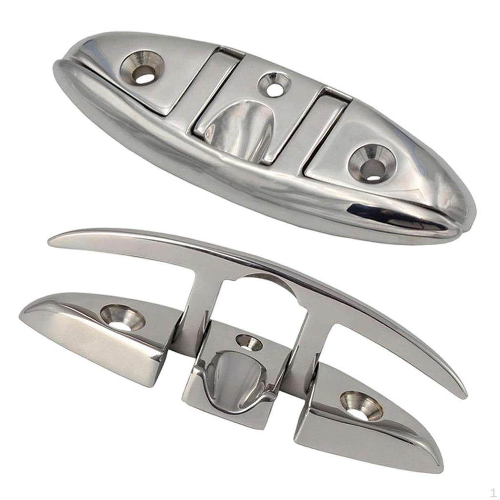 Boat Dock Cleat 316 Stainless Steel Kayak Yacht Accessory Convenient Spare Parts Marine Grade for