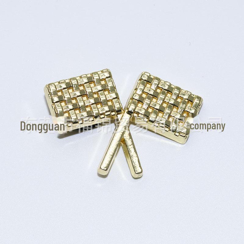 2024 Золотая металлическая пряжка для обуви в виде цветка Аксессуары для DIY и торговых центров