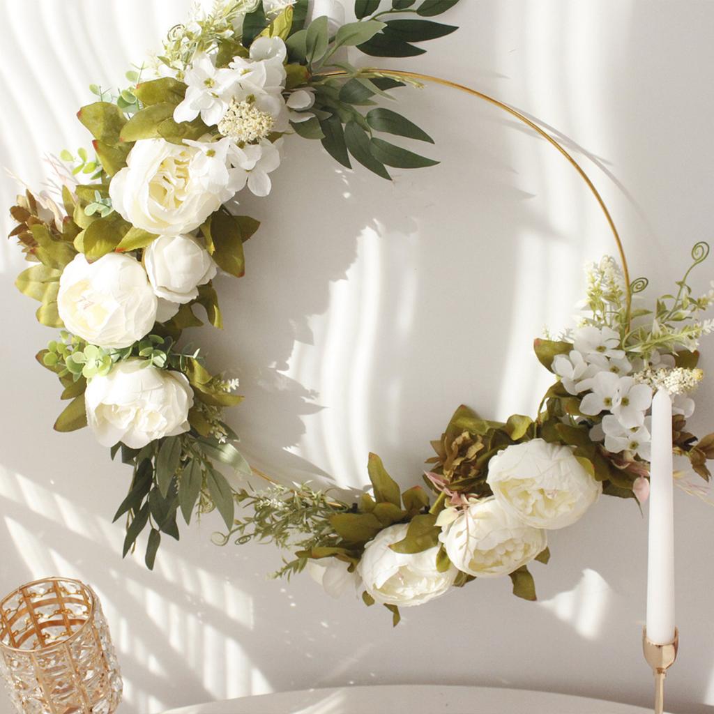 Имитация пионов венок украшения для дома и двери настенный искусственный пион венок свадьба