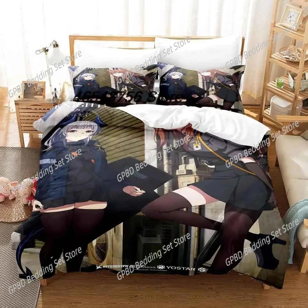 Comforter 3D Printing Game Arknights Bedding Set Bedroom Soft Modern S Comefortable Kids And