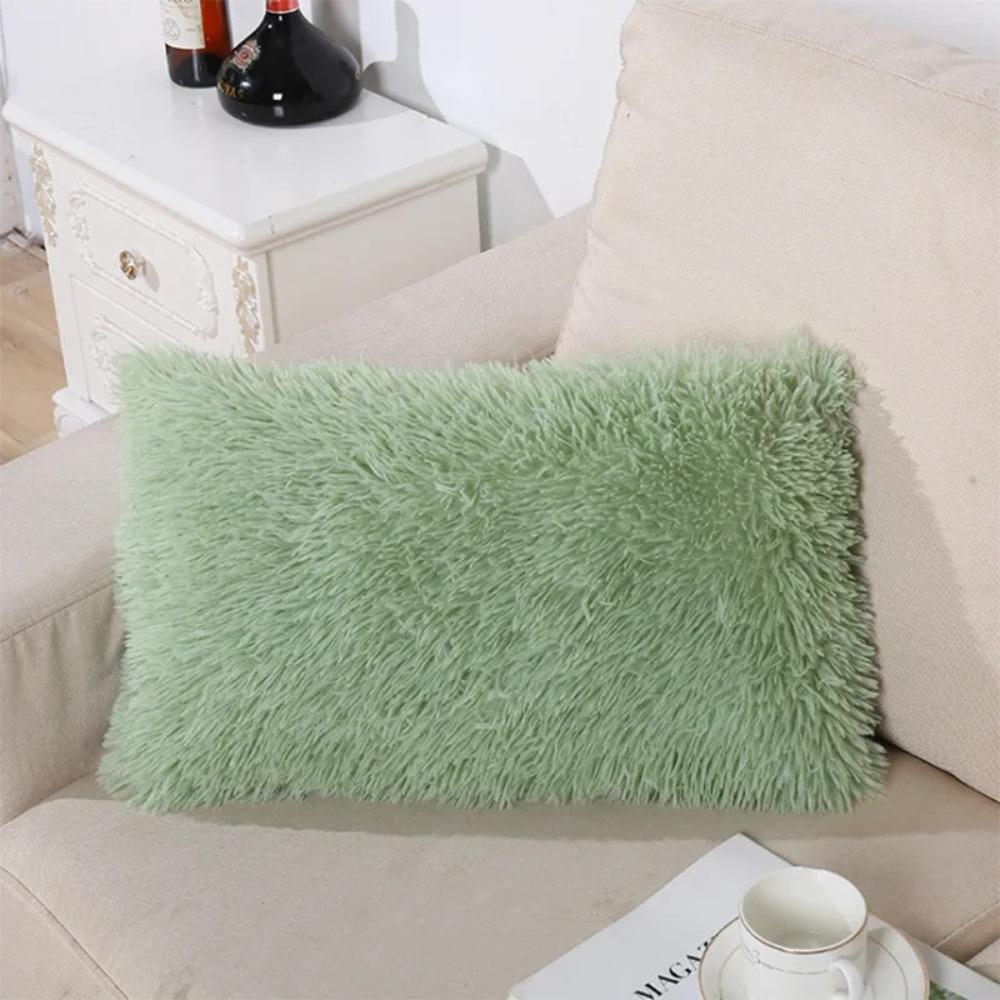 Rectangular Shape Crystal Plush Pillow Plush Mink Plush Pillow Nordic Pillowcase Living Room