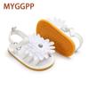MYGGPP 0-1 Year Old Sunflower Baby Sandals Baby Sandals Baby Shoes Soft Soled Toddler Shoes