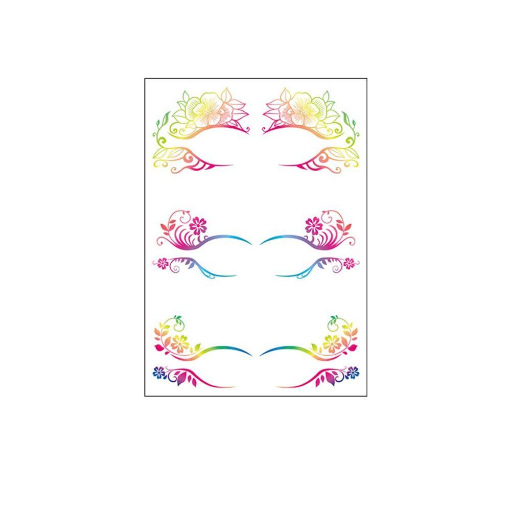 Наклейка для макияжа ресниц, водонепроницаемая наклейка для теней для век, татуировки на Хэллоуин