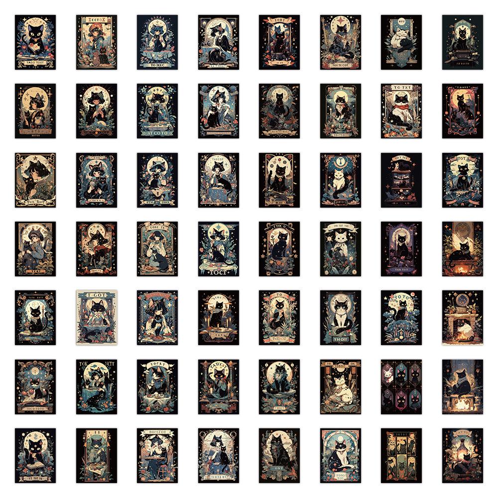 Акварельные наклейки с животными, кавайная кошка, олень, сова, водостойкая многоразовая наклейка, сделай сам, бутылка, украшение для мобильного телефона для ноутбука