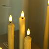 6 Pcs LED Taper Candles Flameless Electric Fake Candles Cordless Flickering LED Tea Light Decoration for Wedding Xmas Window Decor