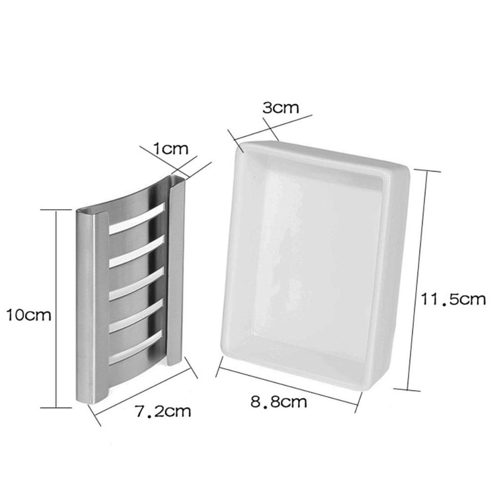 Fast Drying Easy to Clean Storage Tray Soap Container Box Draining Rack Sponge Holder Soap Dish