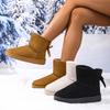 Winter New Thick-soled Snow Boots Piled and Thickened Thermal Cotton Shoes Medium Tube Large Size Women's Snow Boots