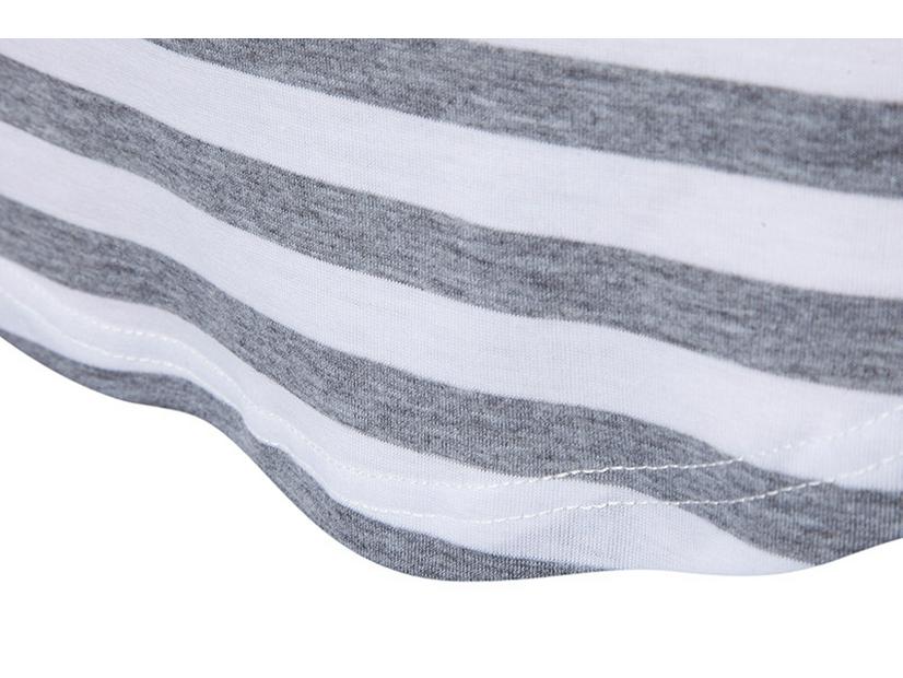 2017 Хип-хоп Уличная Мужская Полосатая Футболка - С Длинным/Коротким Рукавом Летняя Повседневная Одежда