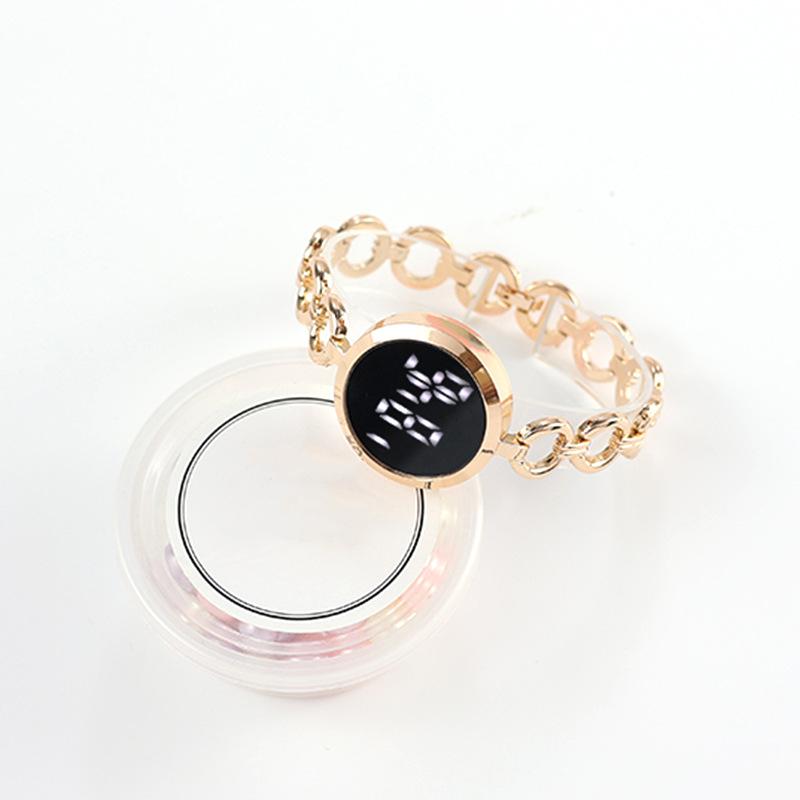 Роскошный браслет со стразами, женские часы, модный тренд для девочек, ультра легкий сенсорный цифровой спортивный браслет, женские наручные часы