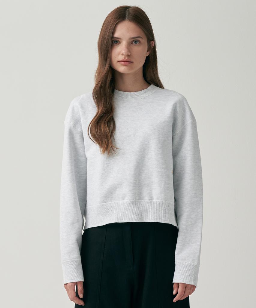 MOTT Crop Stitch Sweatshirt - Melange