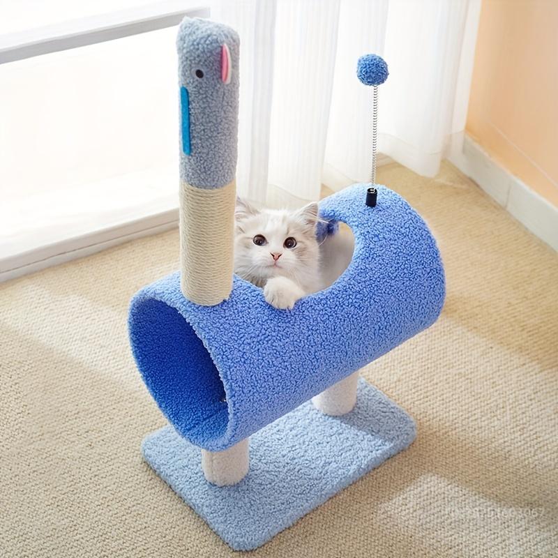 New Arrival Animal-Shaped Cat Climbing Tree with Sisal Scratching Posts, Soft Fleece Cat House for Playing and Sleeping