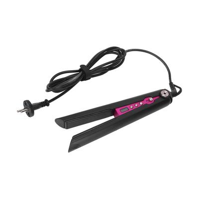 Утюжок для выпрямления волос с быстрым нагревом и ЖК-дисплеем, инструменты для завивки и выпрямления волос, черный 110‑240VEU