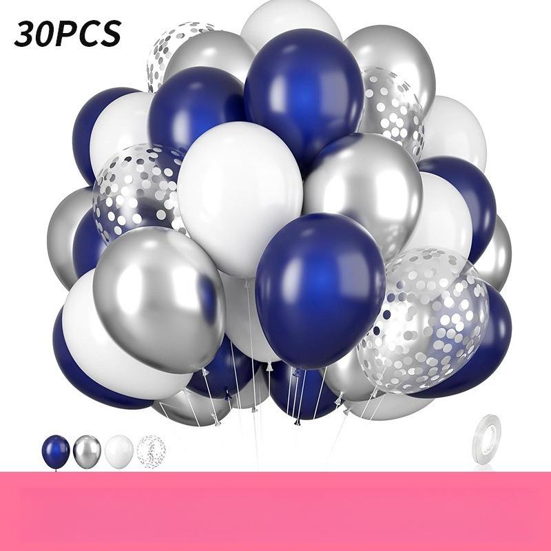 10 inch 30Pcs glitter paper scraps balloon set decoration balloons Christmas Halloween birthday holiday