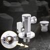 Water Saving Two Way Angle Valve Quick Opening Triangle Valve  Kitchen Bathroom Tools