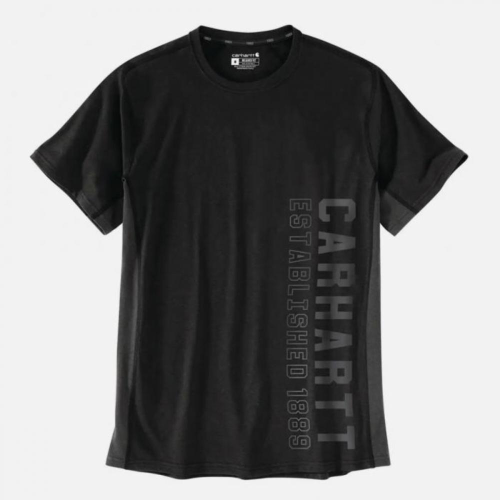 carhartt 105202 Футболка с коротким рукавом Posfit Logo Mw, черная 93679 93679