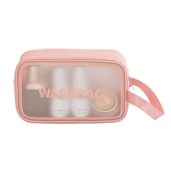 Multi-use Cosmetic Bag Handhold Durable Washable Large Capacity Portable Cosmetic Makeup Pouch