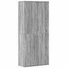VidaXL Buffet haut sonoma gris 80x35x180 cm bois d'ingénierie, buffet, meuble de rangement, armoire haute, armoire, armoire 3276656