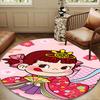 Floral Milk Celebration Round Rug for Livingroom,Bedroom, Palyroom, Chair Rug, Area Rug, Circle Carpet, Large Size Fan Christmas Gift