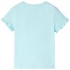 Kids Short Sleeve Shirt Light Blue Size 104