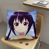 1pc Rize Tedeza Anime Characters Pillow Case Fashion Square Pillowcase Bedroom Sofa Room Ins Decoration Leisure