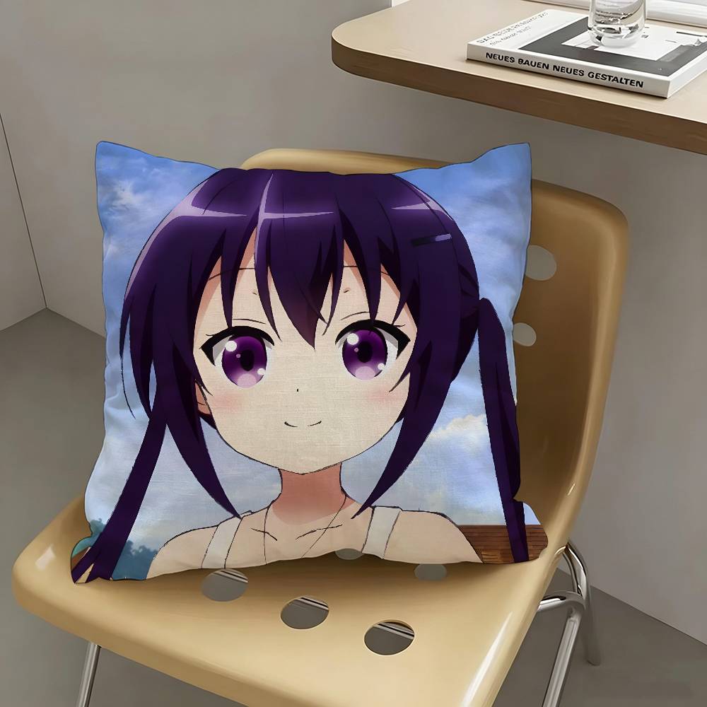 1pc Rize Tedeza Anime Characters Pillow Case Fashion Square Pillowcase Bedroom Sofa Room Ins Decoration Leisure