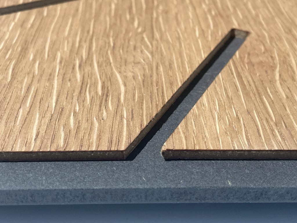 Exact wooden wall clock, oak, 40cm
