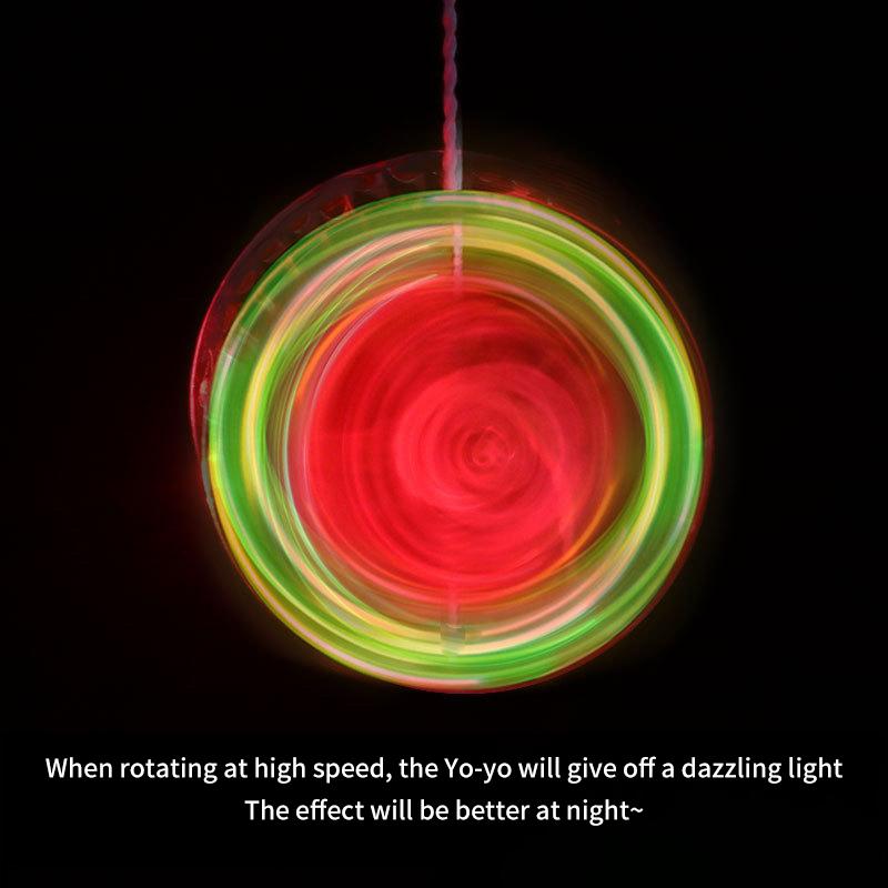 Креативные Детские Развлечения Игра для Мозга Классический Мини Пластиковый Светодиодный Мигающий Йо-йо Мяч Спортивная Игрушка для Детей Подарок