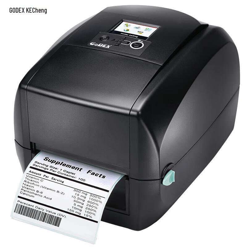 GODEX Desktop Thermal Transfer Barcode Label Printer CN plug (adapter included)