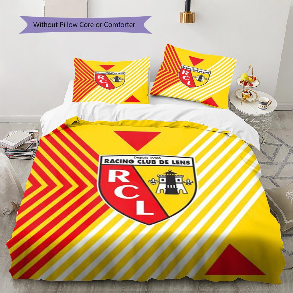 Постельное белье с узором RC Lens Покрывало Наволочка Декор для дома Подарок (1 пододеяльник + 2 наволочки, без наполнителя)